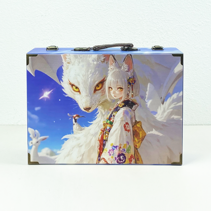 #01131 Customized Pattern Wooden Suitcase