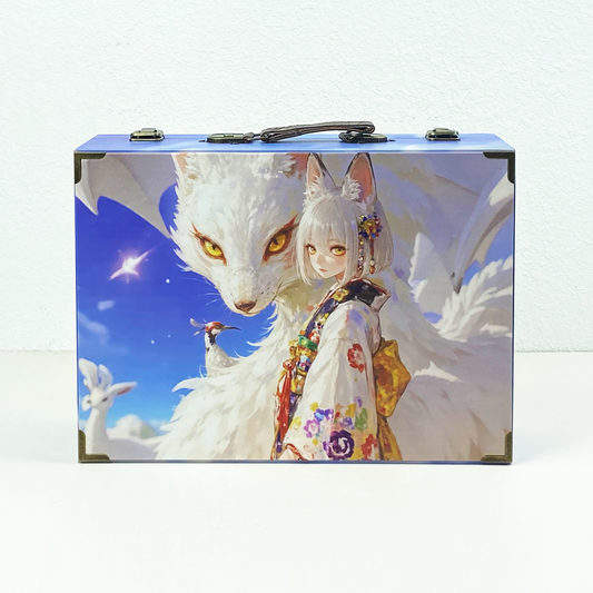 #01131 Customized Pattern Wooden Suitcase