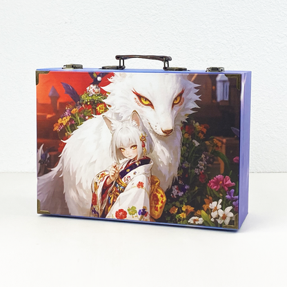 #01131 Customized Pattern Wooden Suitcase