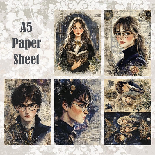#5A131 POI Print A5 Cardstock Paper Set 10 Pcs HP