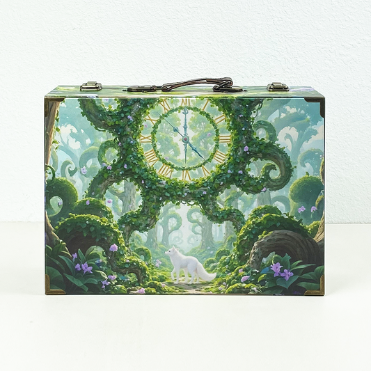#01132 Customized Pattern Wooden Suitcase