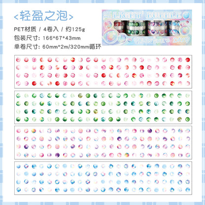 #03079 Bubble Tape Series Tape Set 4 Rolls