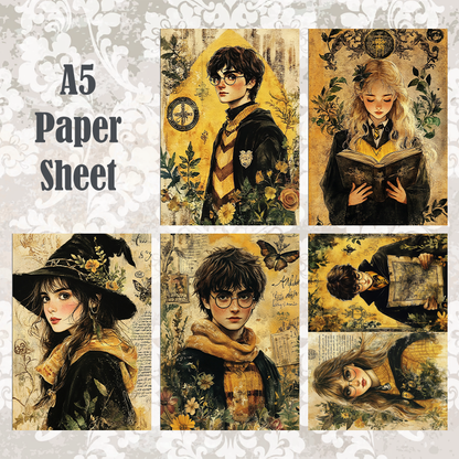#5A132 POI Print A5 Cardstock Paper Set 10 Pcs HP