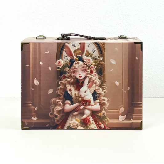 #01133 Customized Pattern Wooden Suitcase