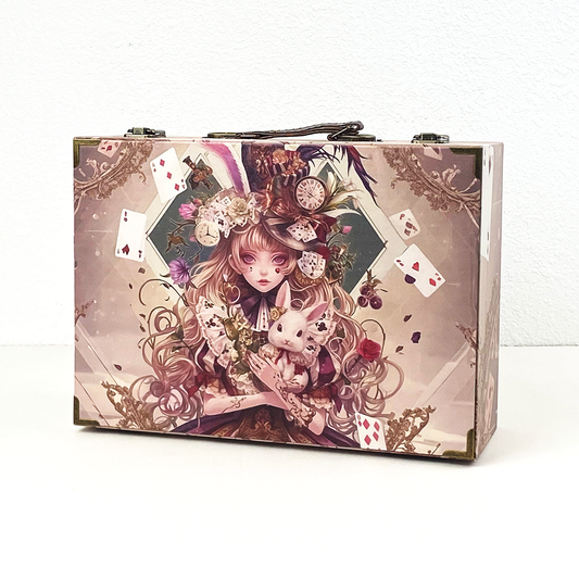 #01133 Customized Pattern Wooden Suitcase