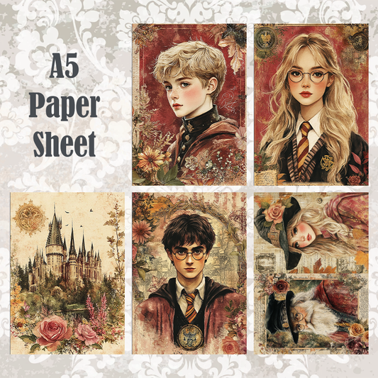 #5A134 POI Print A5 Cardstock Paper Set 10 Pcs HP