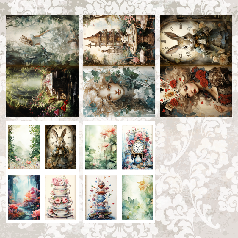 #5A135 POI Print A5 Cardstock Paper Set 10 Pcs