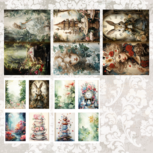#5A135 POI Print A5 Cardstock Paper Set 10 Pcs