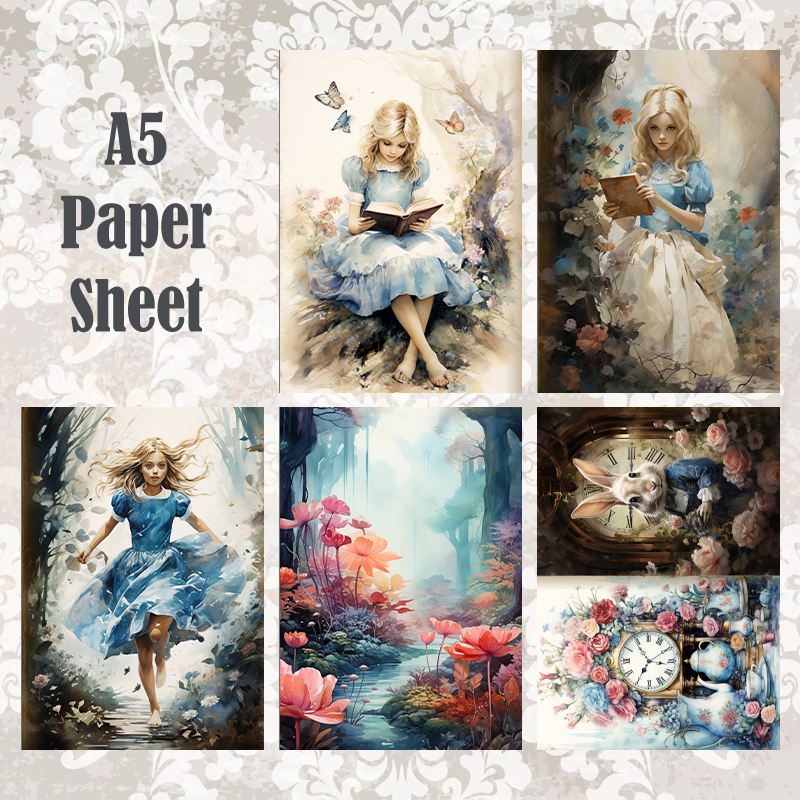 #5A135 POI Print A5 Cardstock Paper Set 10 Pcs