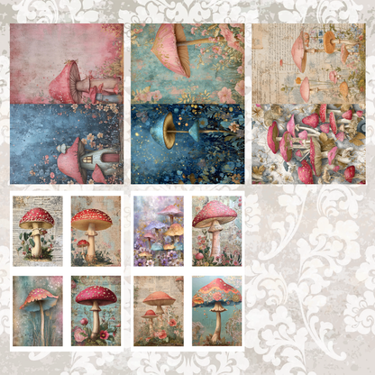 #5A139 POI Print A5 Cardstock Paper Set 10 Pcs