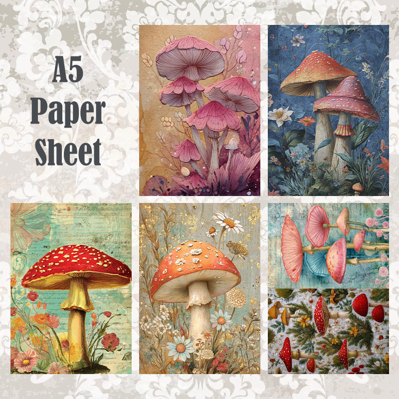 #5A139 POI Print A5 Cardstock Paper Set 10 Pcs