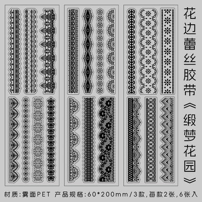 #02486 Lace Edge Series Sticker