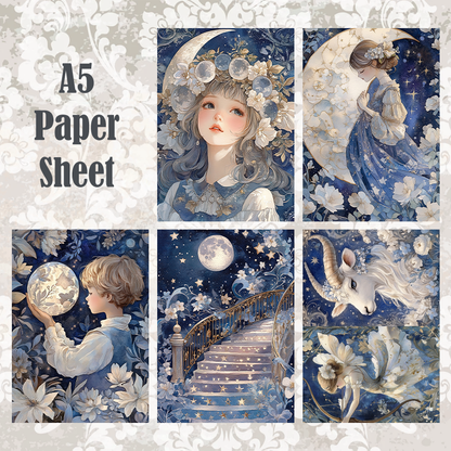 #5A141 POI Print A5 Cardstock Paper Set 10 Pcs