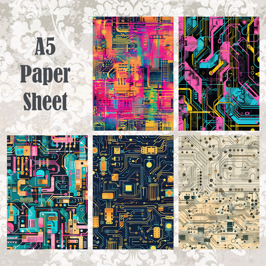 #5A142 POI Print A5 Cardstock Paper Set 10 Pcs