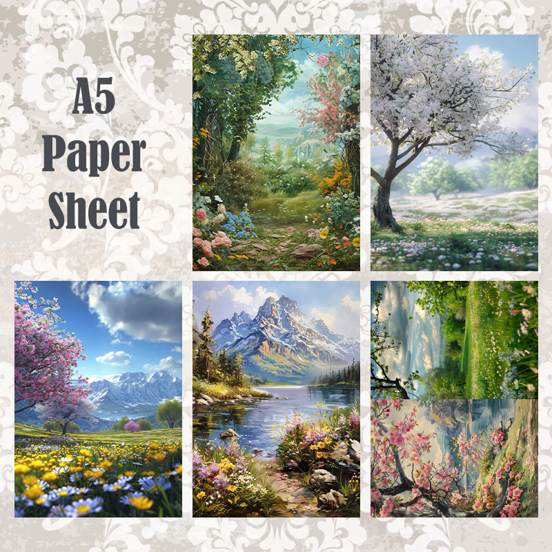 #5A143 POI Print A5 Cardstock Paper Set 10 Pcs