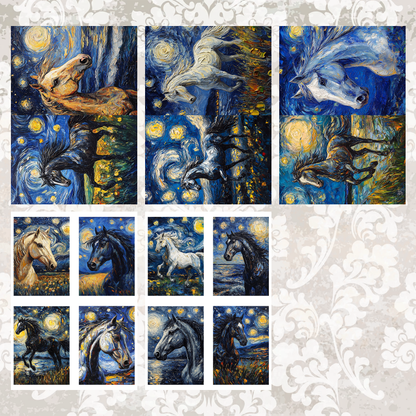 #5A144 POI Print A5 Cardstock Paper Set 10 Pcs