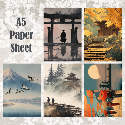 #5A145 POI Print A5 Cardstock Paper Set 10 Pcs