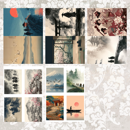 #5A145 POI Print A5 Cardstock Paper Set 10 Pcs