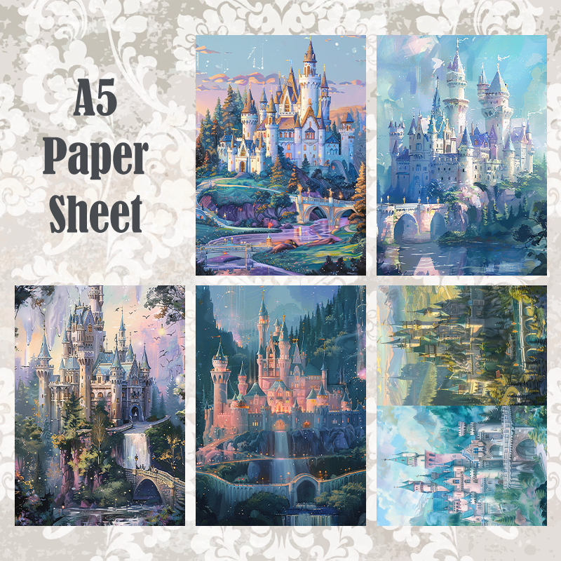 #5A146 POI Print A5 Cardstock Paper Set 10 Pcs