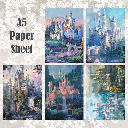 #5A146 POI Print A5 Cardstock Paper Set 10 Pcs
