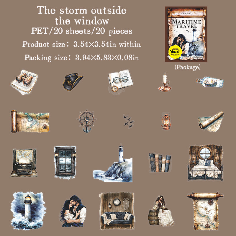 #02121 Maritime Travel Series Sticker