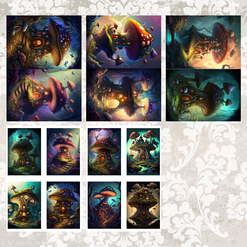 #14 POI Print A5 Cardstock Paper Set 10 Pcs