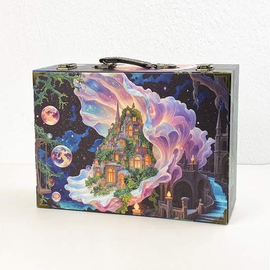 #01150 Customized Pattern Wooden Suitcase
