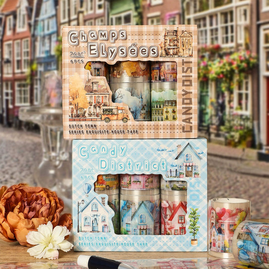 #03154 Fantasy Town Series Tape Set 6 Rolls