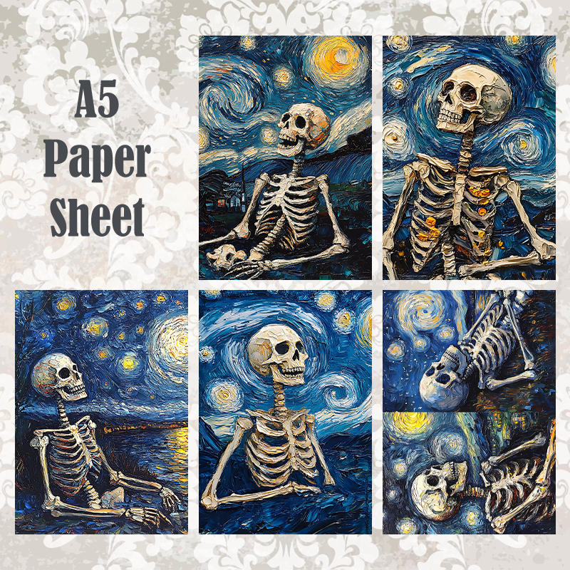 #5A154 POI Print A5 Cardstock Paper Set 10 Pcs