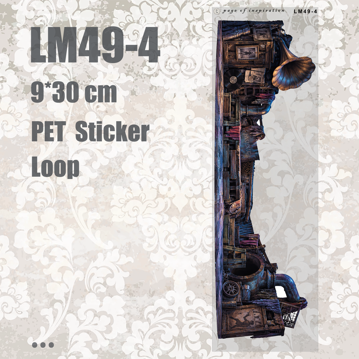 #LM49 M PET Sticker Loop