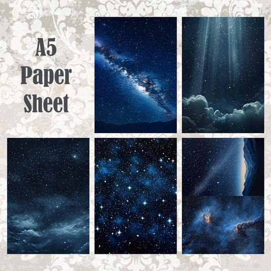 #5A157 POI Print A5 Cardstock Paper Set 10 Pcs