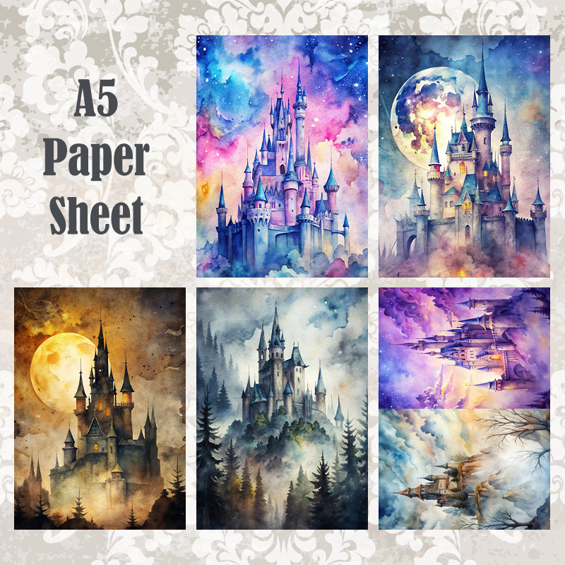 #5A159 POI Print A5 Cardstock Paper Set 10 Pcs