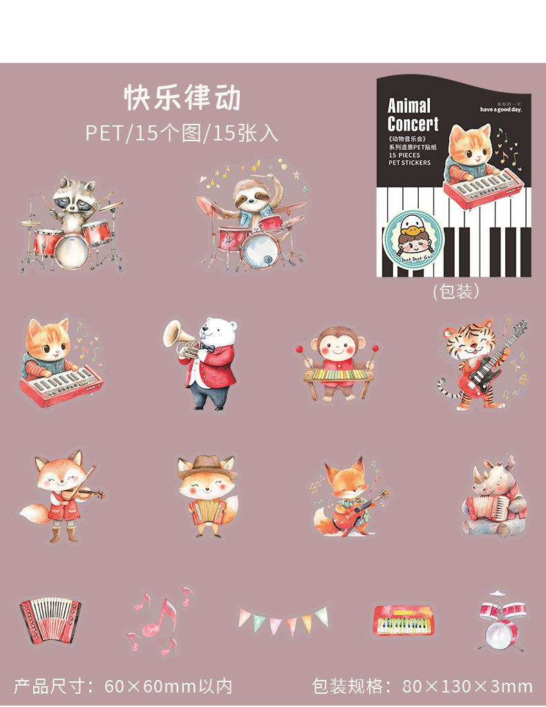 #02622 Animal Concert Series Sticker
