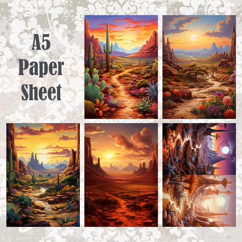 #15 POI Print A5 Cardstock Paper Set 10 Pcs