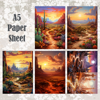 #15 POI Print A5 Cardstock Paper Set 10 Pcs