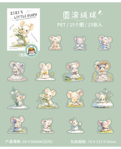 #02627 Mouse Diary Series Sticker