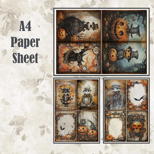 #15 POI Print A4 Cardstock Paper Set 4 Pcs