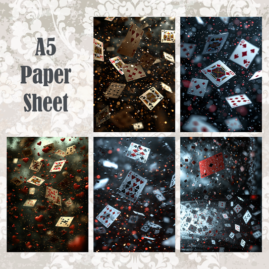 #5A162 POI Print A5 Cardstock Paper Set 10 Pcs
