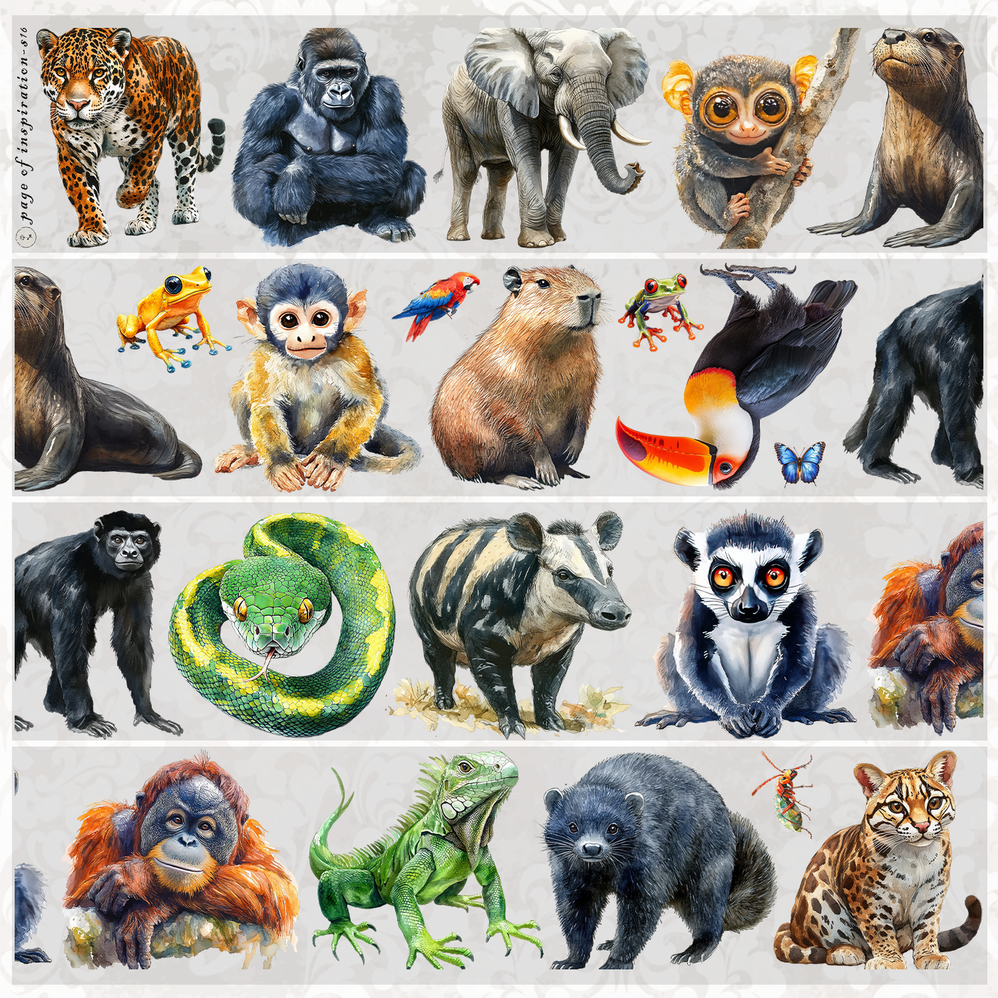 #S165 Customized PET Tape Animal