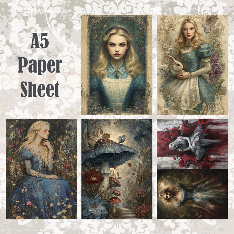 #5A168 POI Print A5 Cardstock Paper Set 10 Pcs