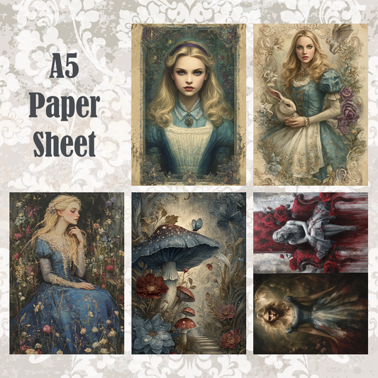 #5A168 POI Print A5 Cardstock Paper Set 10 Pcs