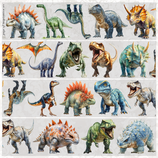 #S168 Customized PET Tape Dinosaur