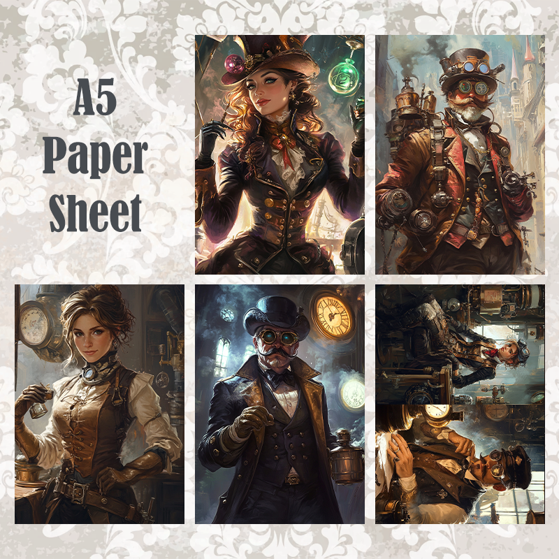 #16 POI Print A5 Cardstock Paper Set 10 Pcs