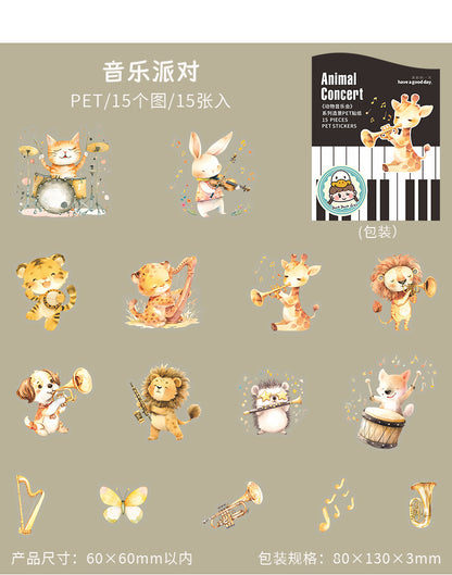 #02622 Animal Concert Series Sticker
