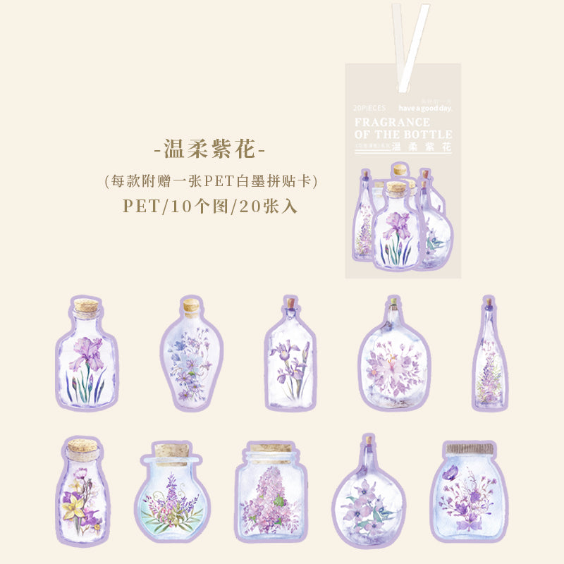 #02494 Flower in Bottle  Series Sticker