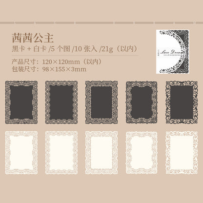 #02259 Lace Edge Series Material Paper