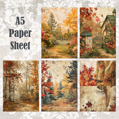 #5A174 POI Print A5 Cardstock Paper Set 10 Pcs