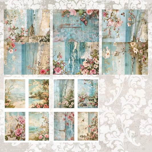 #5A176 POI Print A5 Cardstock Paper Set 10 Pcs
