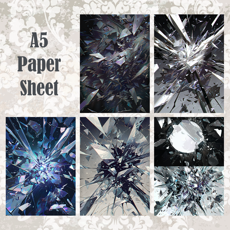 #5A177 POI Print A5 Cardstock Paper Set 10 Pcs