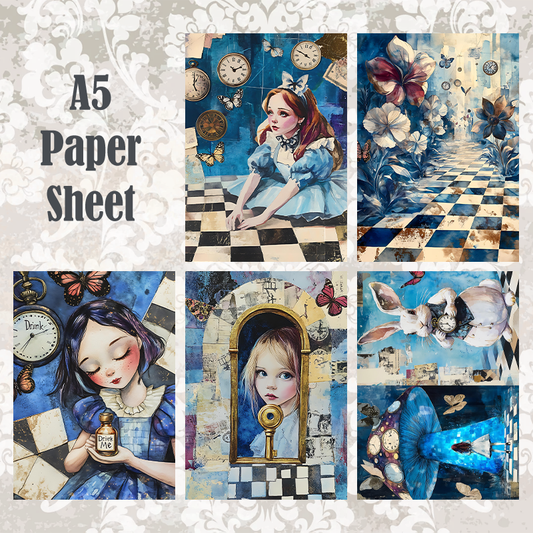 #5A179 POI Print A5 Cardstock Paper Set 10 Pcs